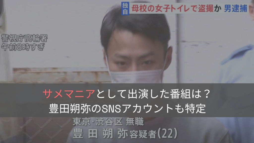 豊田朔弥が「サメマニア」として出演した番組は何？SNSアカも特定